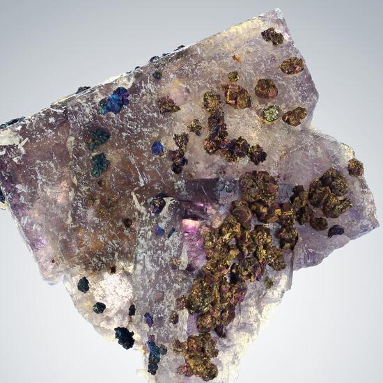 Fluorite With Chalcopyrite