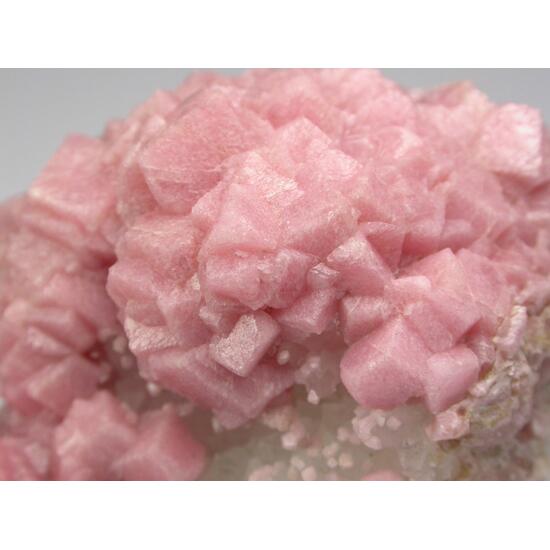 Rhodochrosite On Quartz