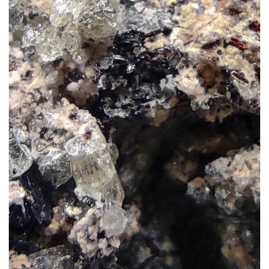 Fluorapatite Calcite & Hematite